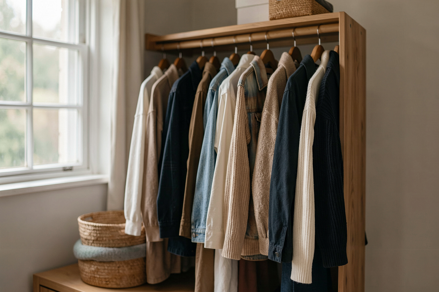 a capsule wardrobe by season